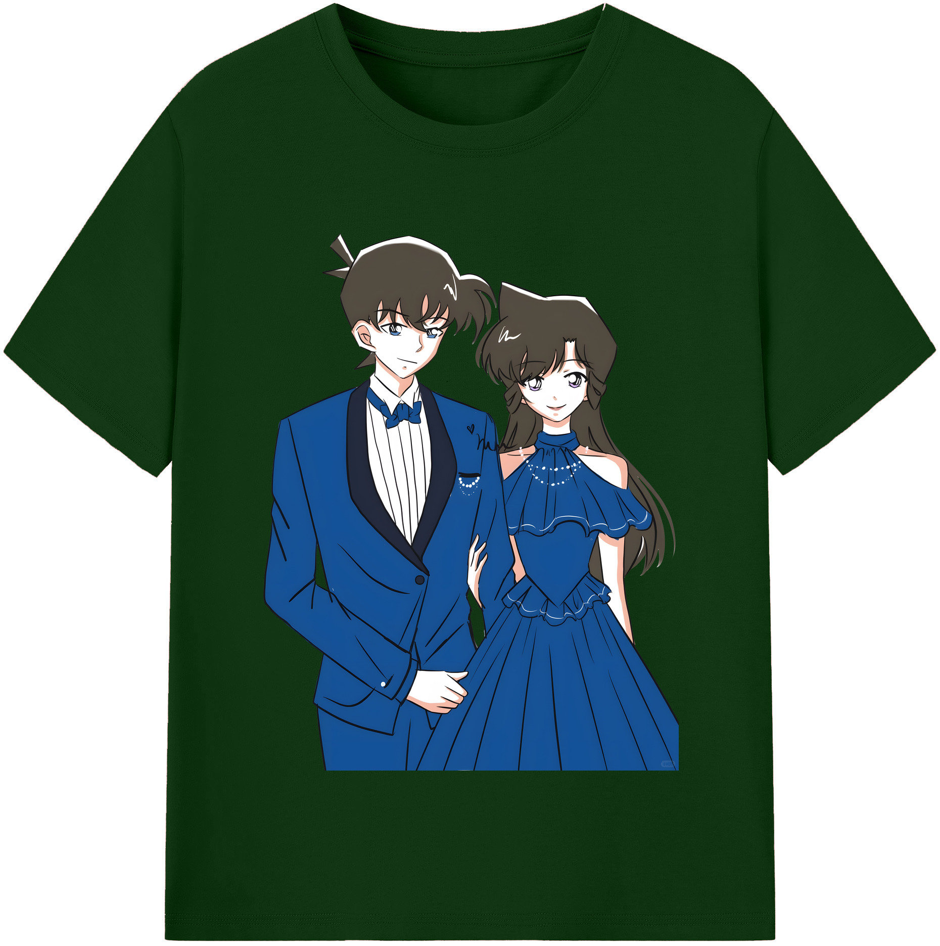 （画像用） 名探偵コナン 江戸川 コナン Detective Conan Conan Edogawa 綿100％半袖Tシャツ（フロントプリント）